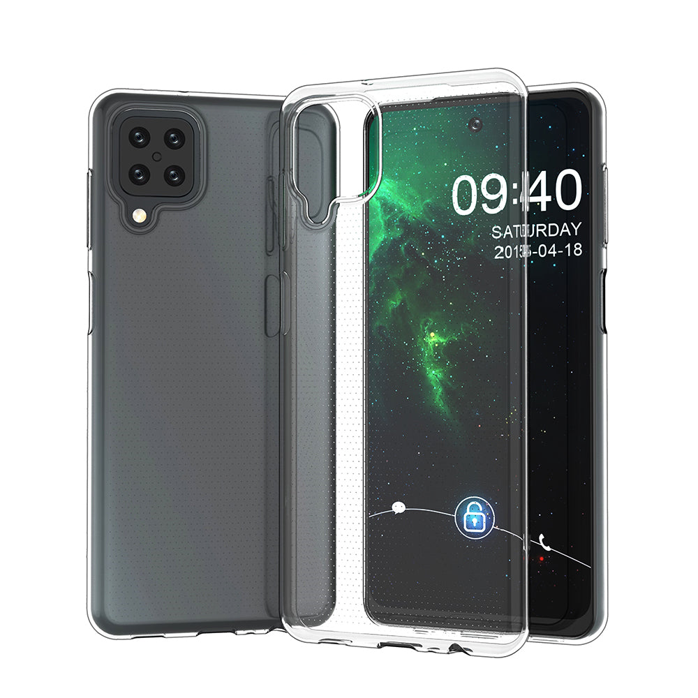 Hülle für Samsung Galaxy A42 5G Handyhülle Silikon Cover Case Bumper klar