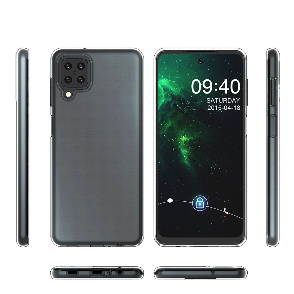 Hülle für Samsung Galaxy A42 5G Handyhülle Silikon Cover Case Bumper klar