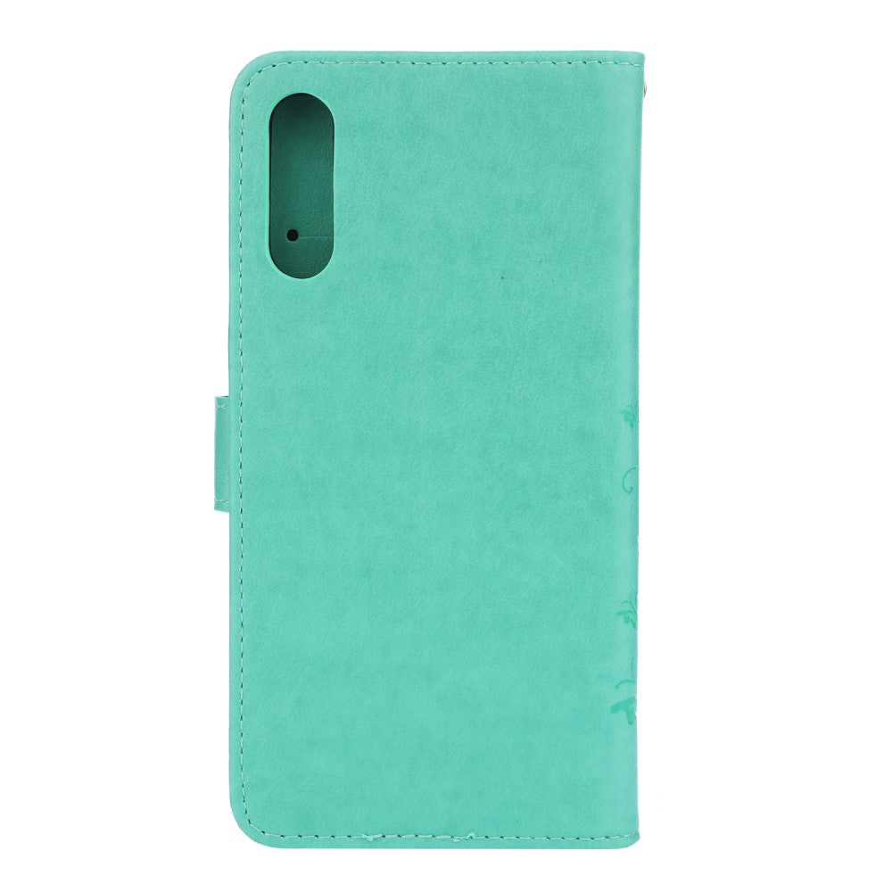 Hülle für Samsung Galaxy A50/A30s Handyhülle Flip Case Cover Schmetterling Grün - CoverKingz