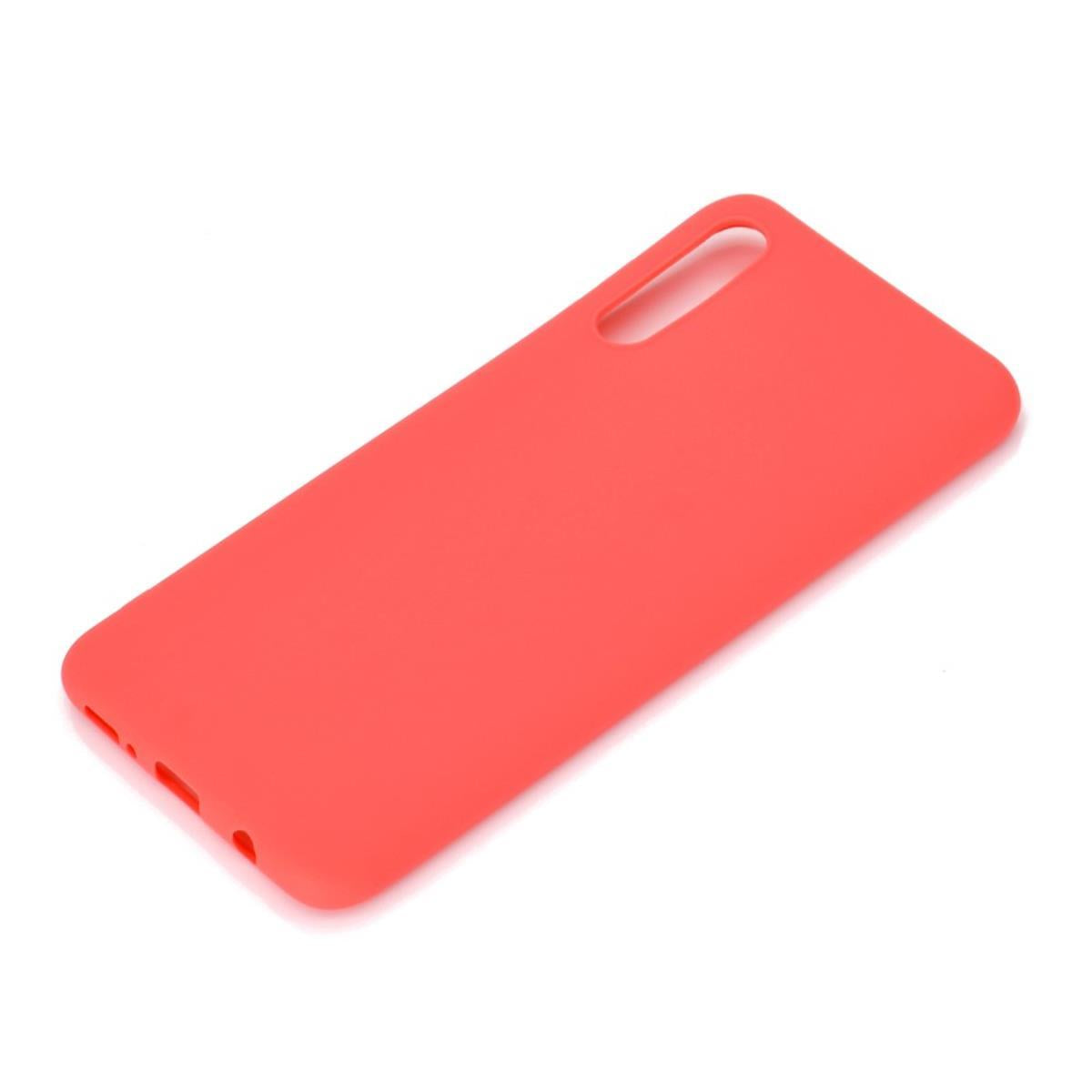 Hülle für Samsung Galaxy A50/A30s Handyhülle Silikon Case Handytasche Cover matt rot - CoverKingz