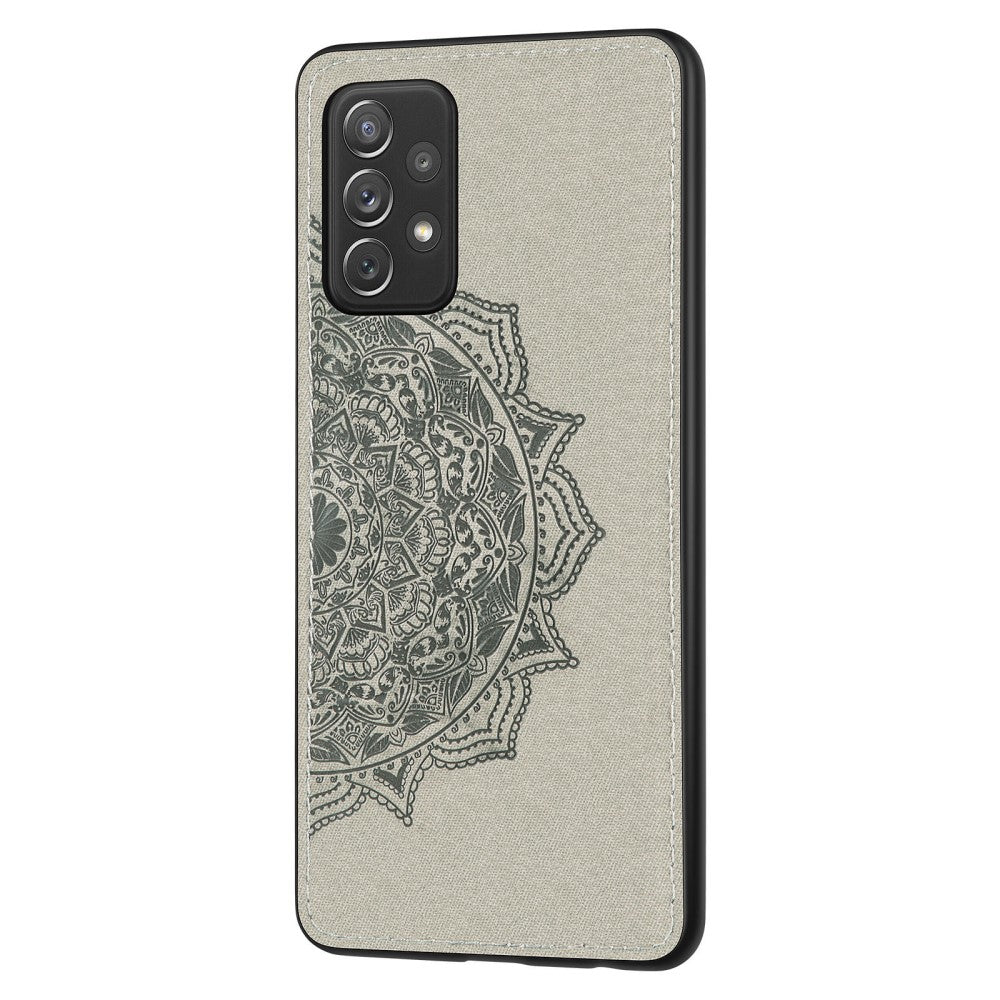Hülle für Samsung Galaxy A52/A52 5G/A52s 5G Handyhülle Hybrid Cover Mandala Grau