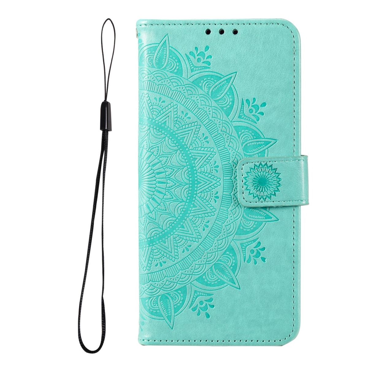 Hülle für Samsung Galaxy A53 5G Handyhülle Flip Case Cover Tasche Mandala Grün