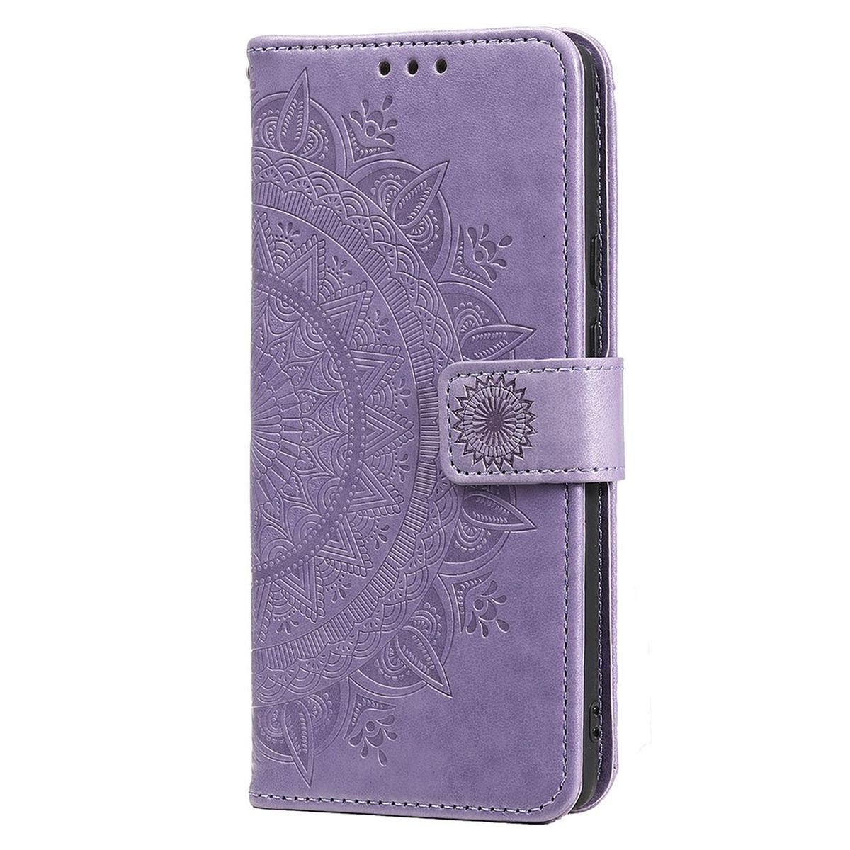 Hülle für Samsung Galaxy A54 5G Handyhülle Flip Case Cover Etui Mandala Lila