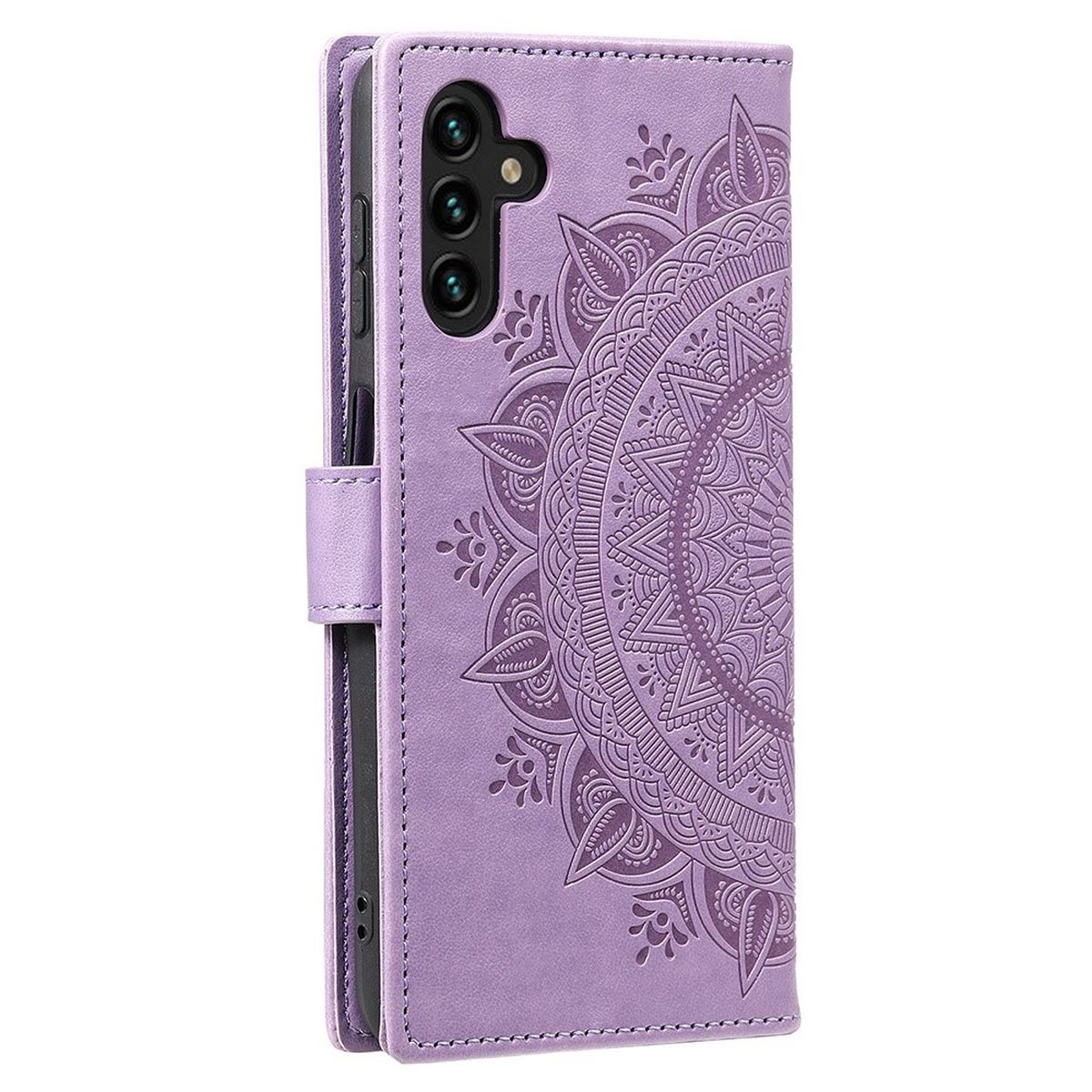 Hülle für Samsung Galaxy A54 5G Handyhülle Flip Case Cover Etui Mandala Lila