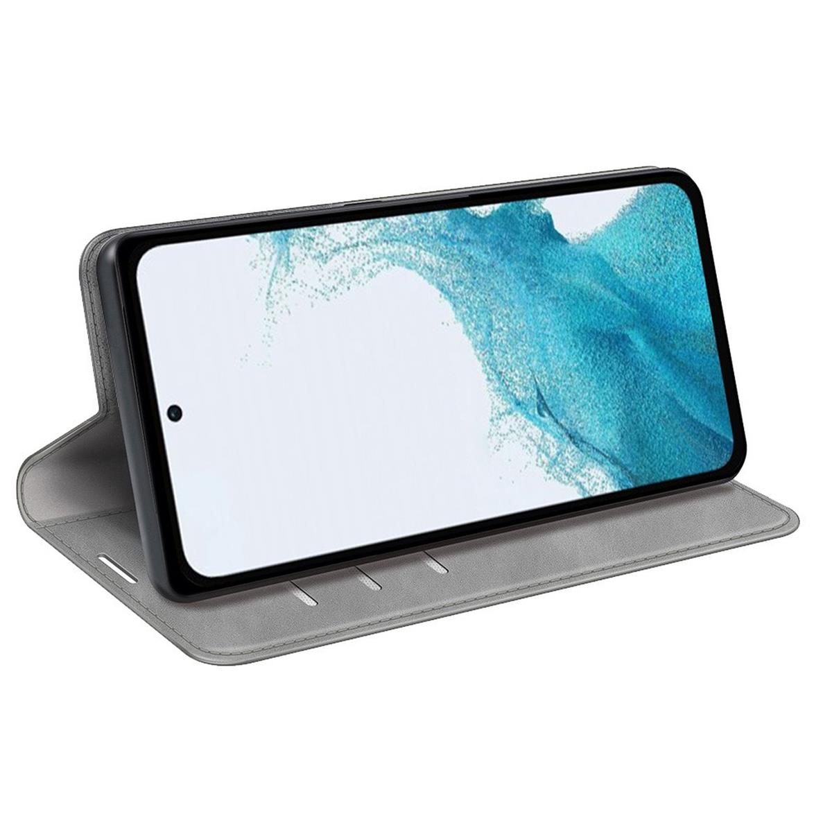 Hülle für Samsung Galaxy A54 5G Handyhülle Flip Case Cover Tasche Etui Grau