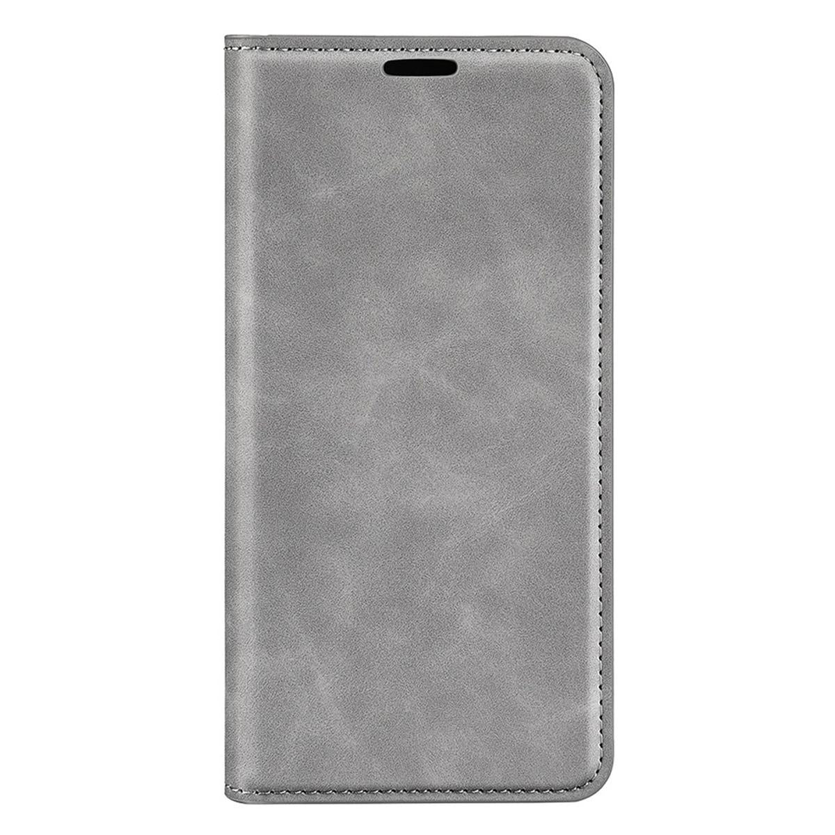 Hülle für Samsung Galaxy A54 5G Handyhülle Flip Case Cover Tasche Etui Grau