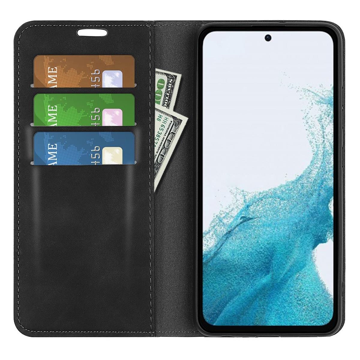 Hülle für Samsung Galaxy A54 5G Handyhülle Flip Case Cover Tasche Etui Schwarz