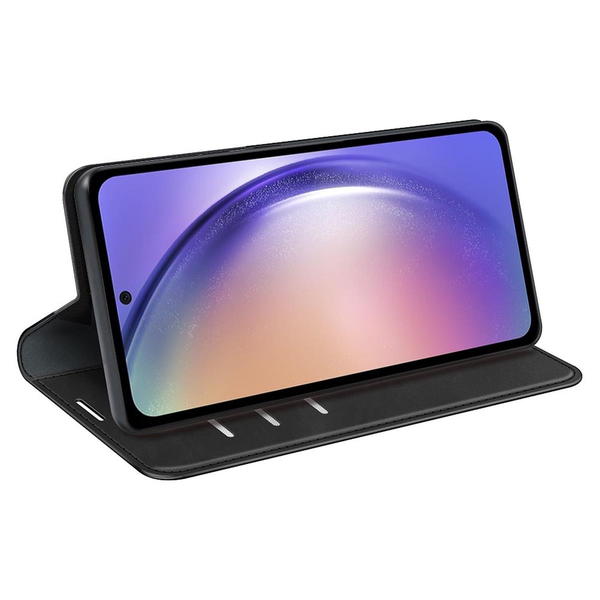 Hülle für Samsung Galaxy A55 5G Handyhülle Flip Case Cover Tasche Etui Schwarz