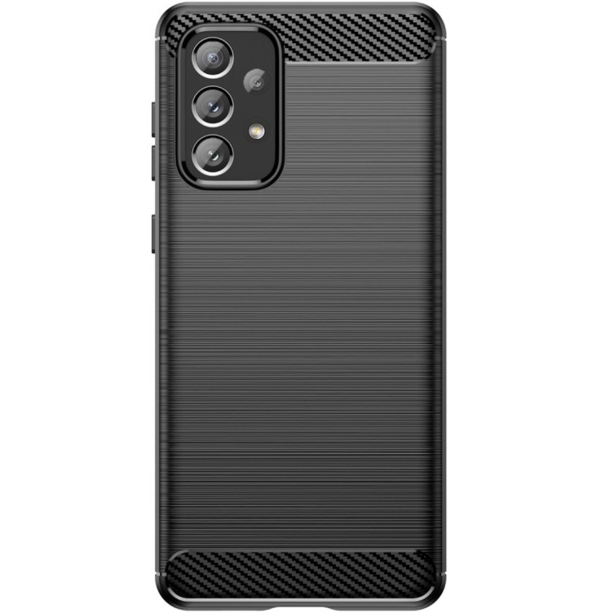Hülle für Samsung Galaxy A73 5G Handyhülle Silikon Case Cover Carbonfarben
