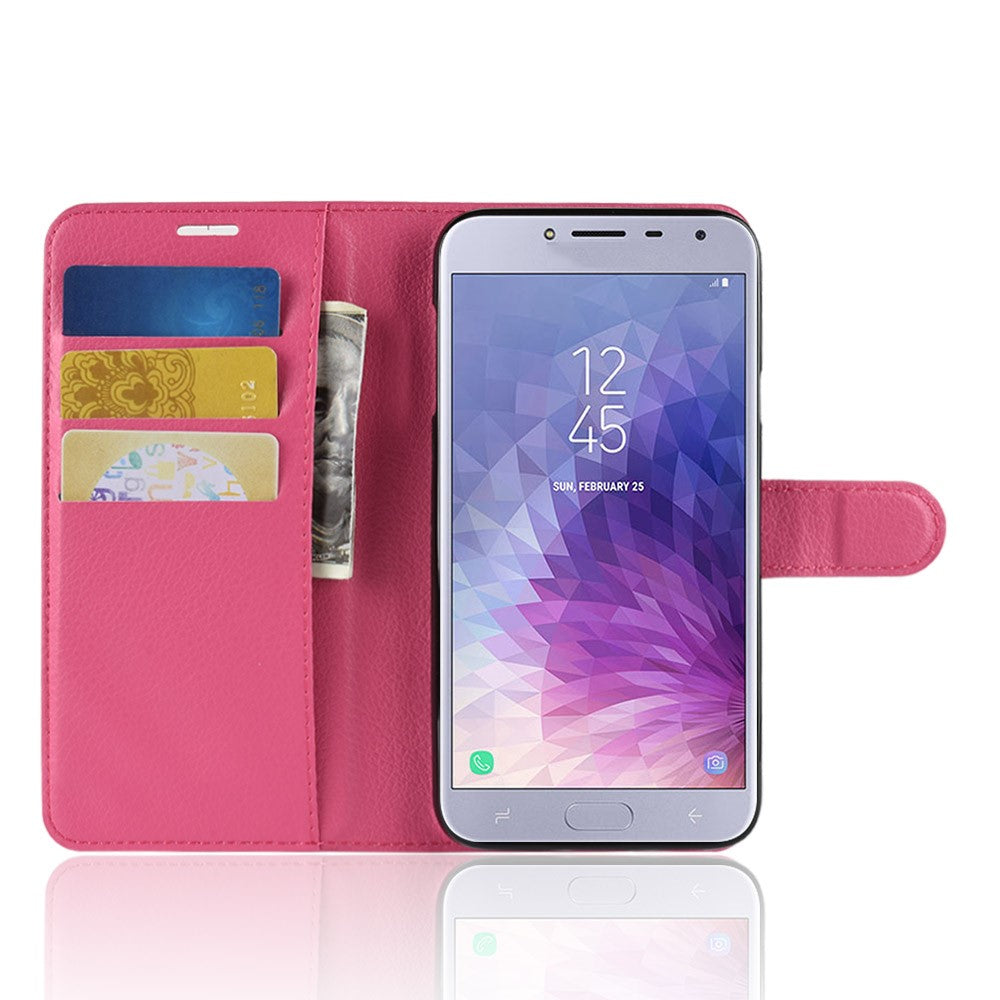 Hülle für Samsung Galaxy J4 2018 Handyhülle Flip Case Schutzhülle Pink