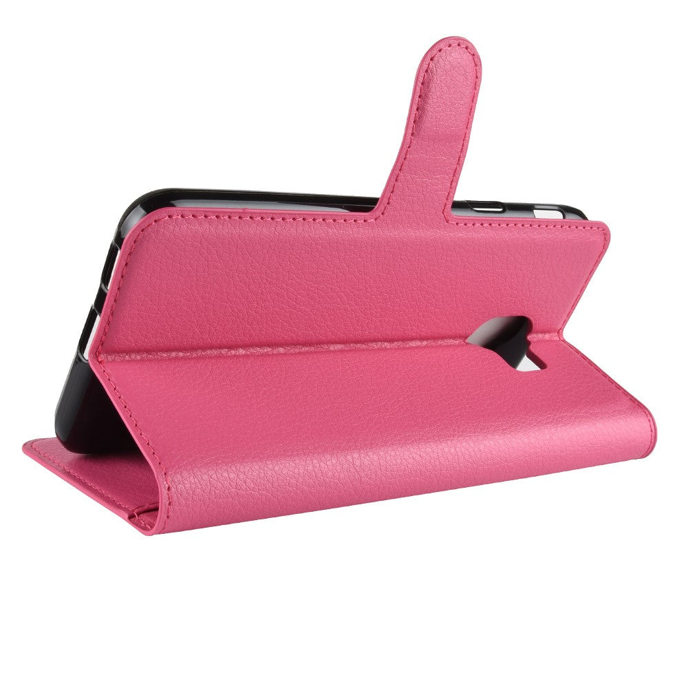 Hülle für Samsung Galaxy J4 2018 Handyhülle Flip Case Schutzhülle Pink