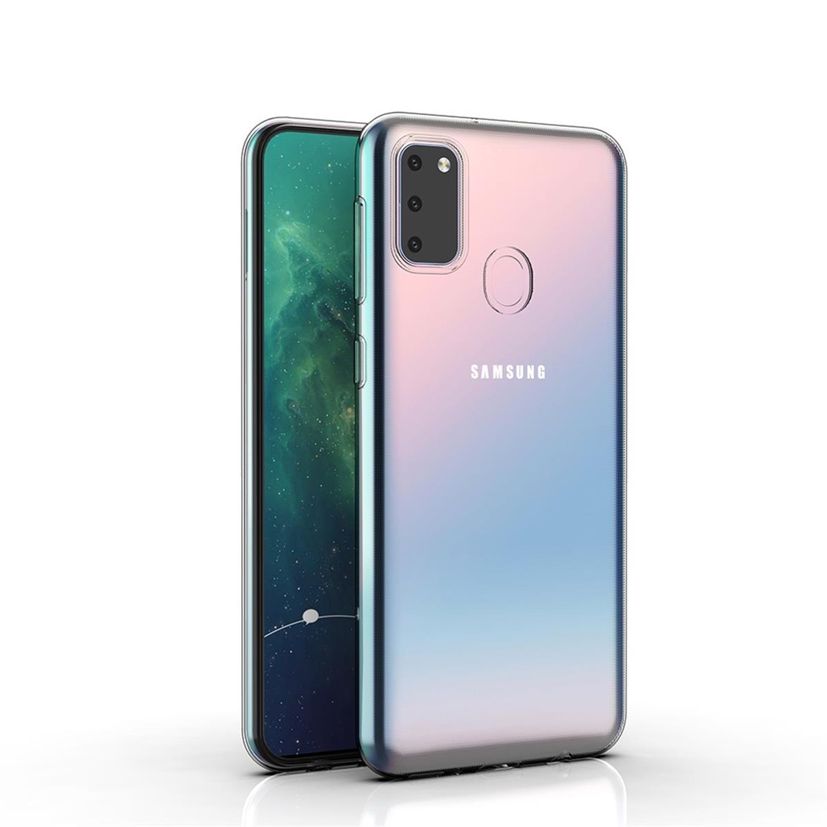 Hülle für Samsung Galaxy M21 Handyhülle Silikon Cover Case Bumper Transparent