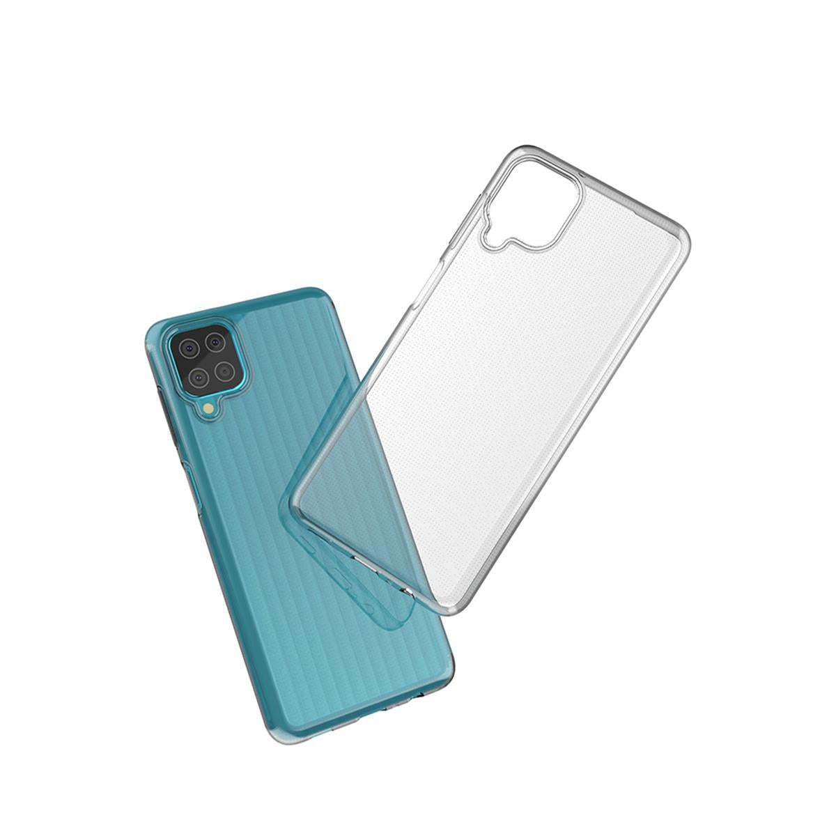 Hülle für Samsung Galaxy M22 Handyhülle Silikon Cover Case Bumper Etui klar