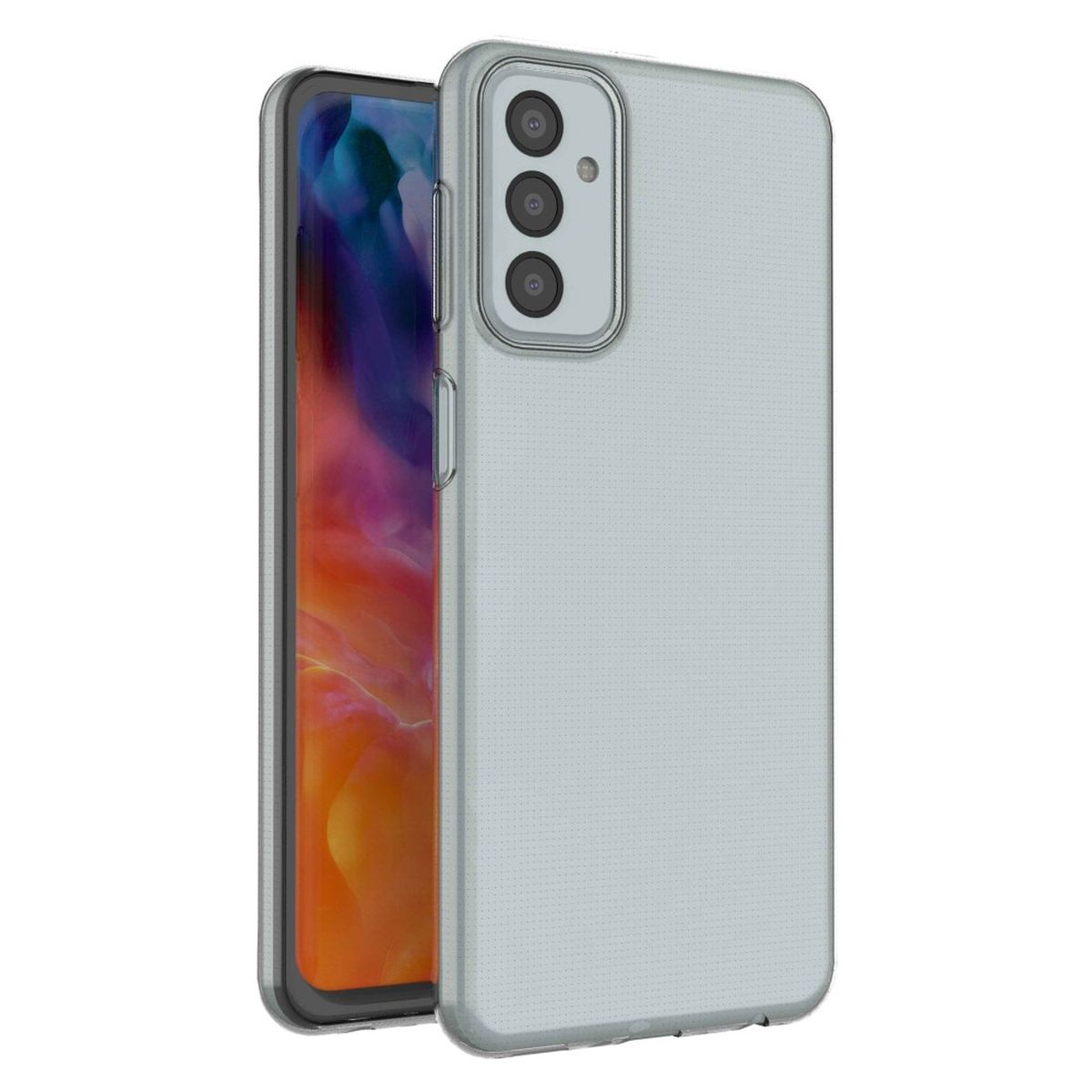 Hülle für Samsung Galaxy M23 Handyhülle Silikon Cover Case Bumper Softcase Klar