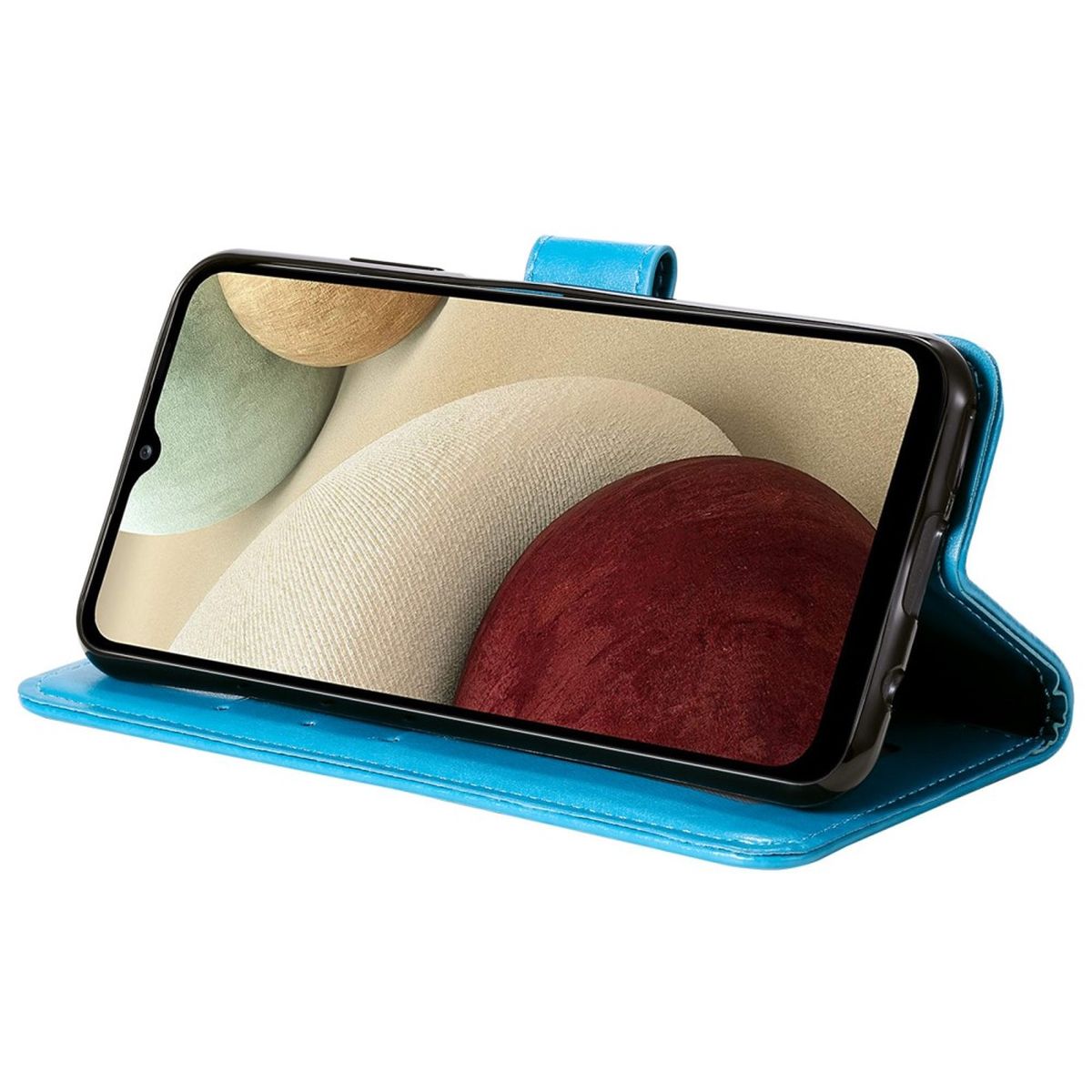 Hülle für Samsung Galaxy M33 5G Handyhülle Flip Case Cover Etui Mandala Blau