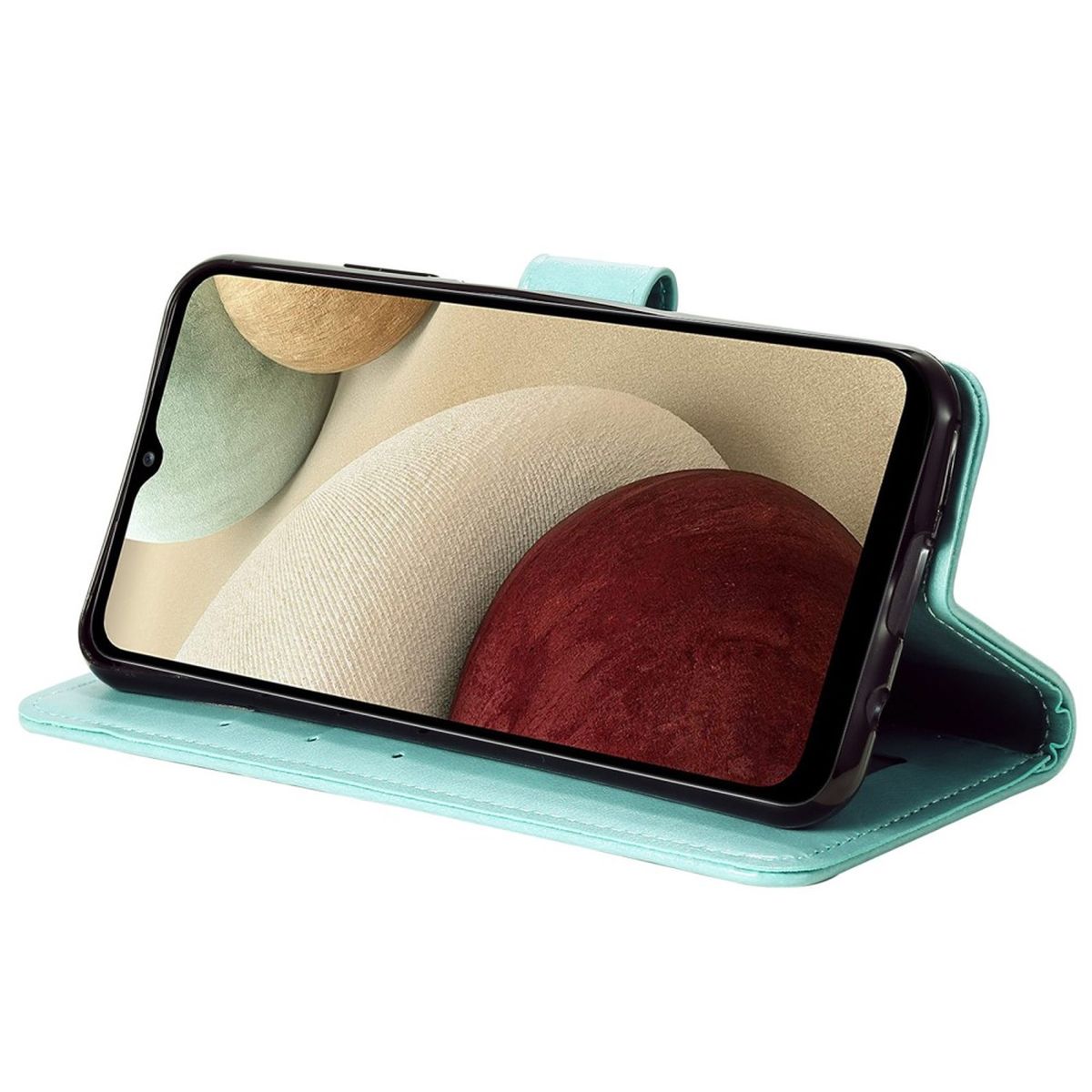 Hülle für Samsung Galaxy M33 5G Handyhülle Flip Case Cover Etui Mandala Grün