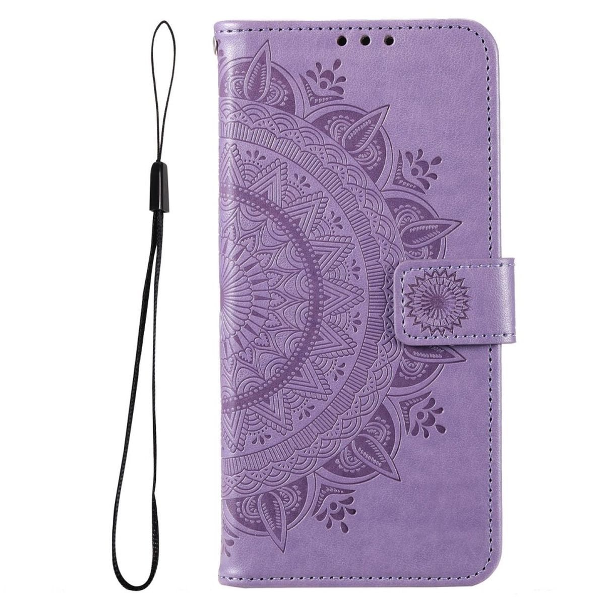 Hülle für Samsung Galaxy M33 5G Handyhülle Flip Case Cover Etui Mandala Lila