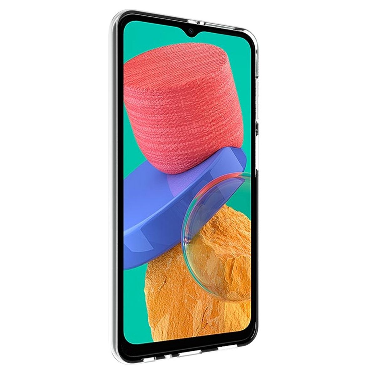 Hülle für Samsung Galaxy M33 5G Handyhülle Silikon Cover Case Bumper klar