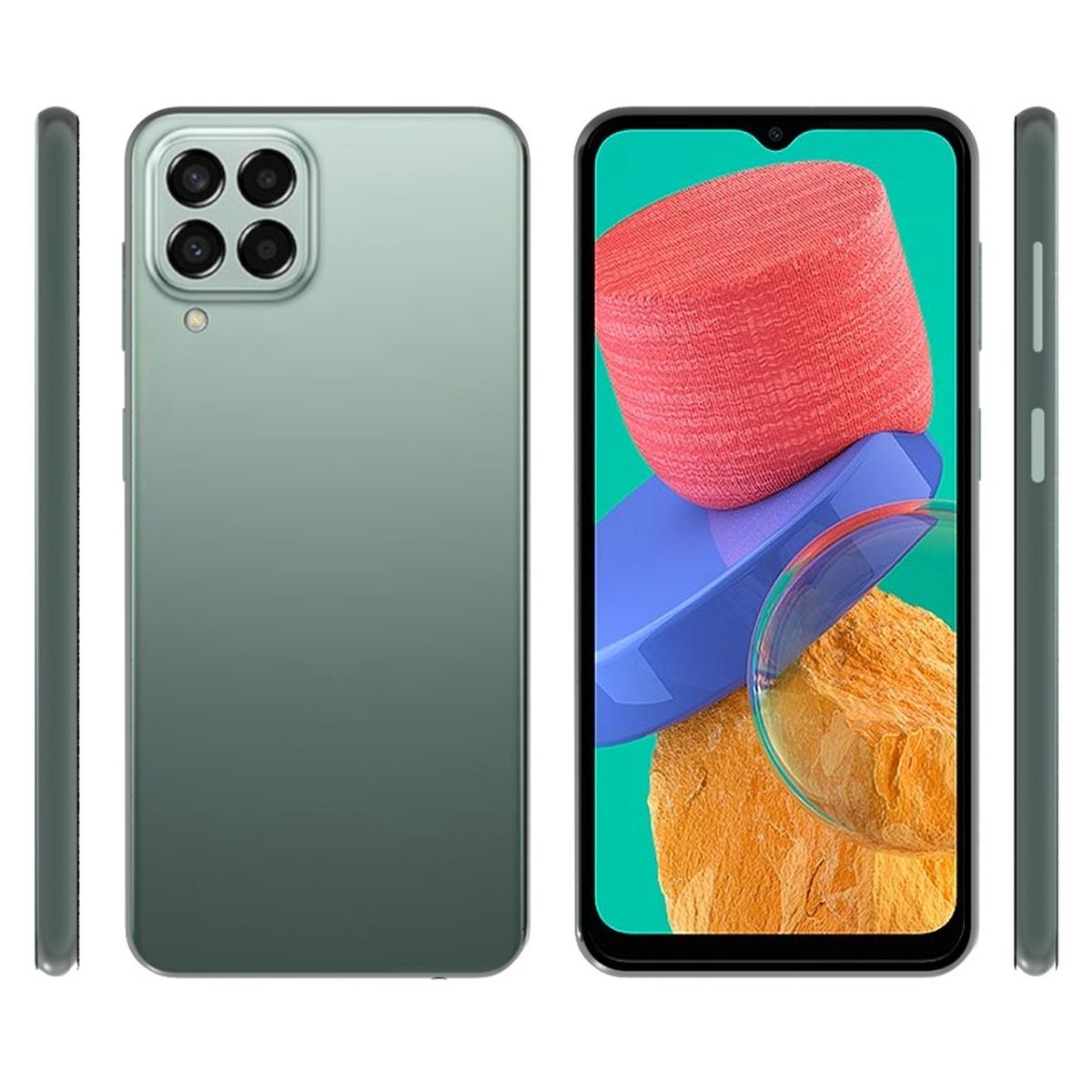Hülle für Samsung Galaxy M33 5G Handyhülle Silikon Cover Case Bumper klar