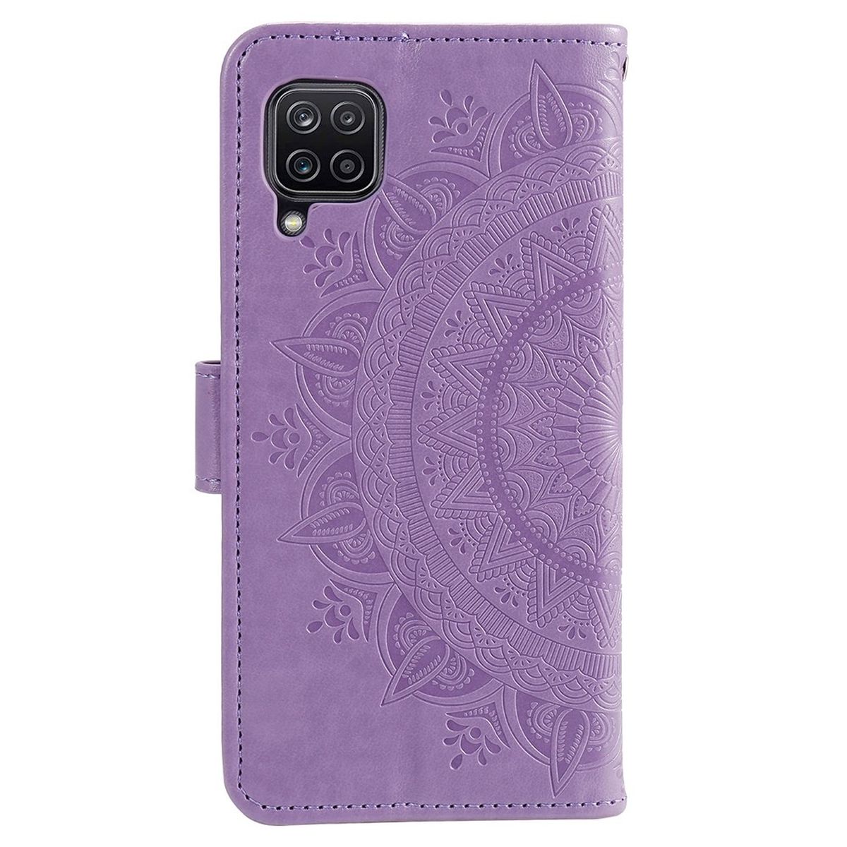 Hülle für Samsung Galaxy M53 5G Handyhülle Flip Case Cover Etui Mandala Lila