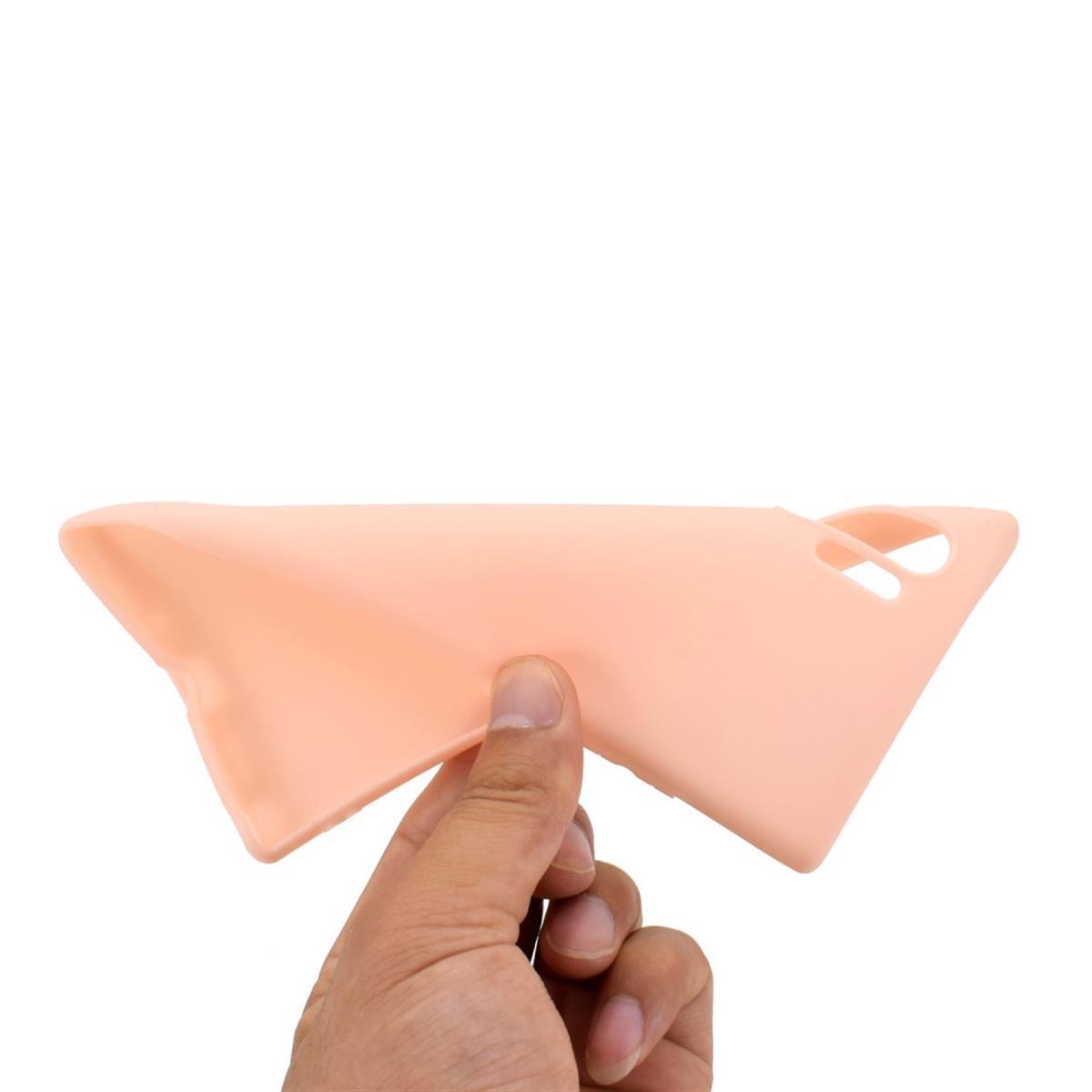 Hülle für Samsung Galaxy Note10+ (5G) Handyhülle Silikon Schutzhülle Cover Case matt Rosa