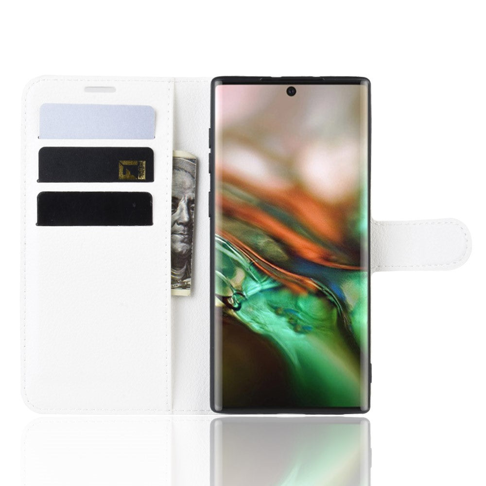 Hülle für Samsung Galaxy Note10 Handyhülle Schutzhülle Flip Case Cover Etui Weiß