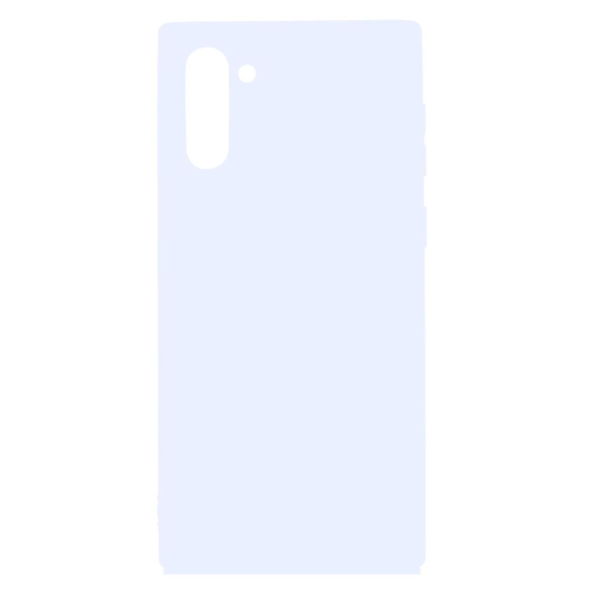 Hülle für Samsung Galaxy Note10 Handyhülle Silikon Case Schutzhülle Etui matt Weiß