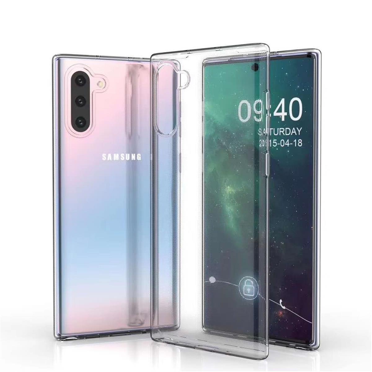 Hülle für Samsung Galaxy Note10 Handyhülle Silikon Cover Schutzhülle Soft Case Etui klar