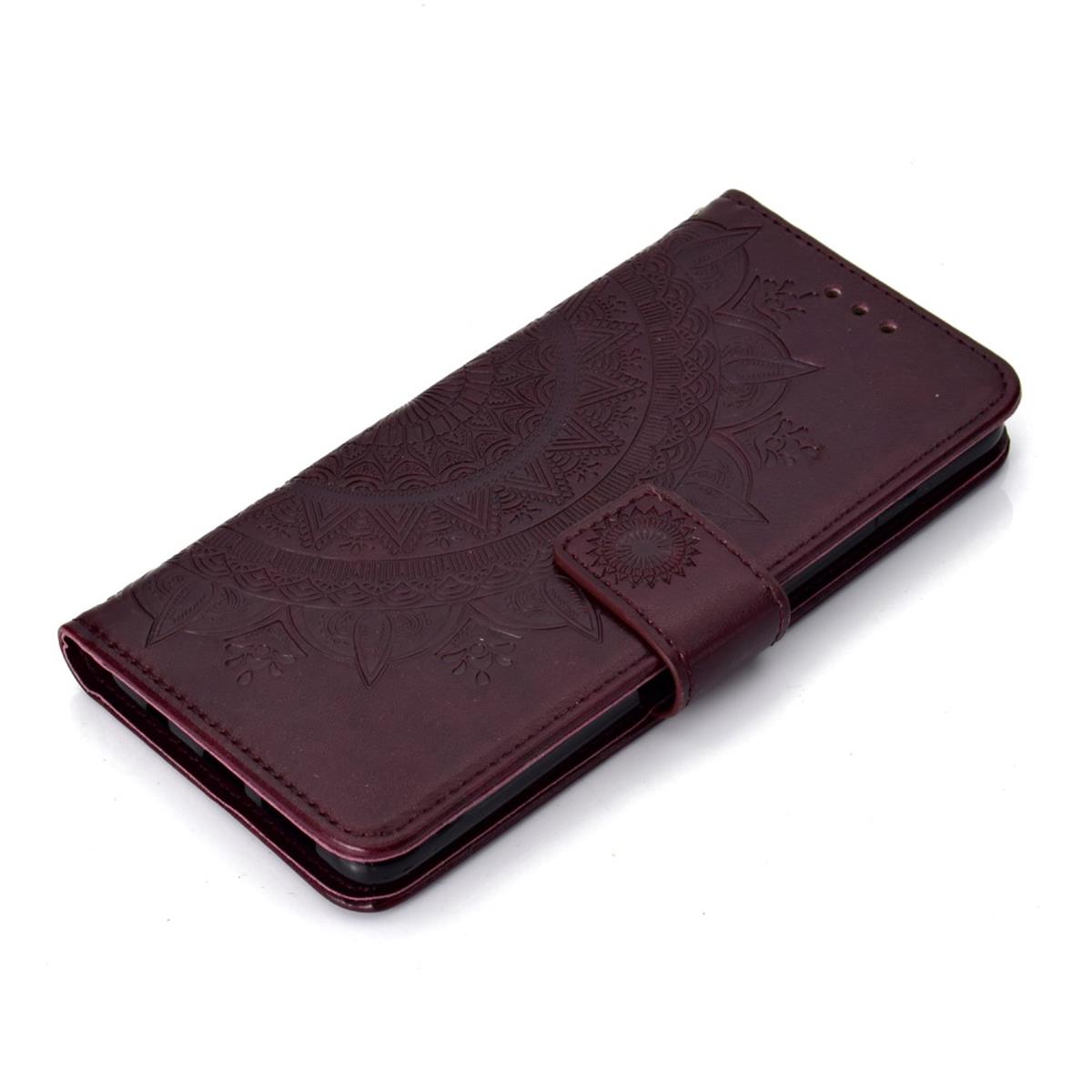 Hülle für Samsung Galaxy S10 Handyhülle Flip Case Cover Bumper Mandala Braun