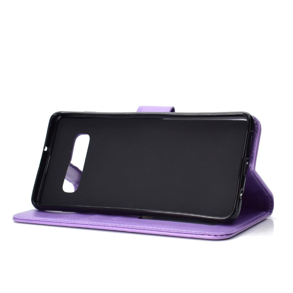 Hülle für Samsung Galaxy S10 Handyhülle Flip Case Cover Bumper Mandala Lila