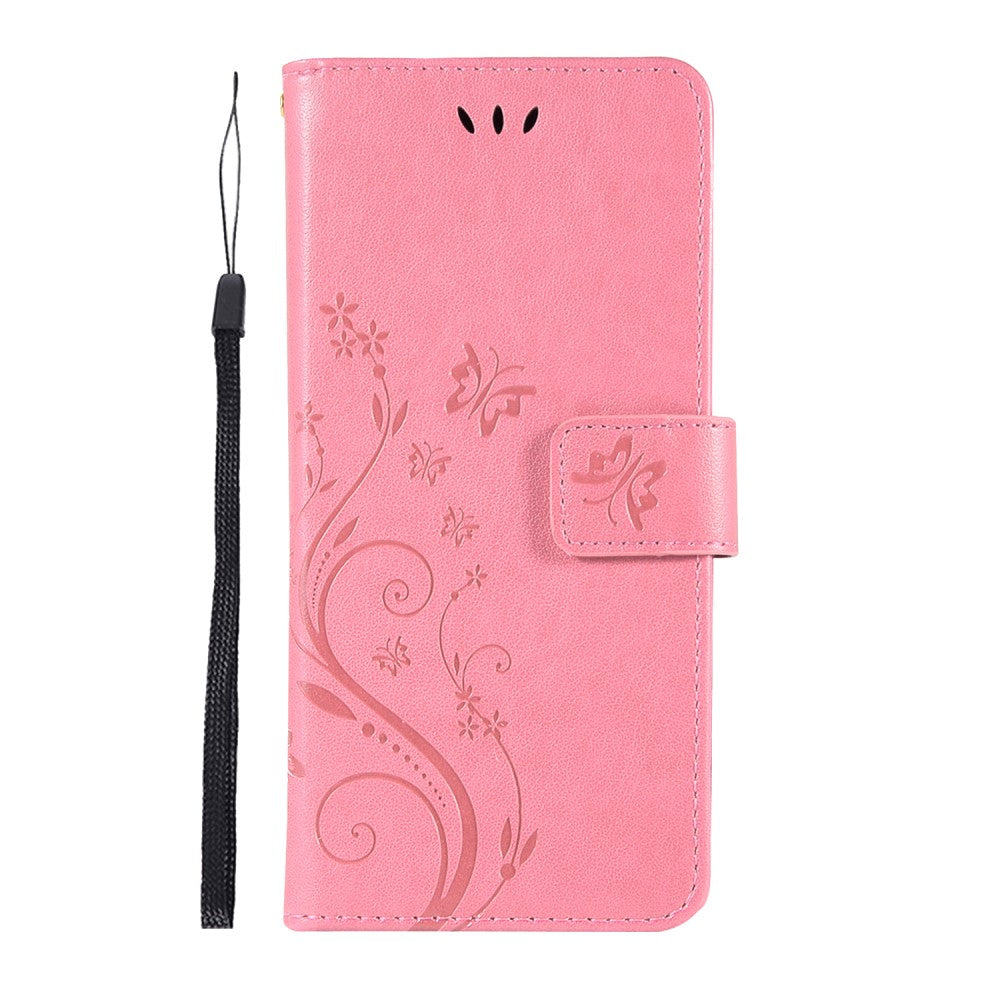 Hülle für Samsung Galaxy S10 Handyhülle Flip Case Cover Schmetterling Rosa
