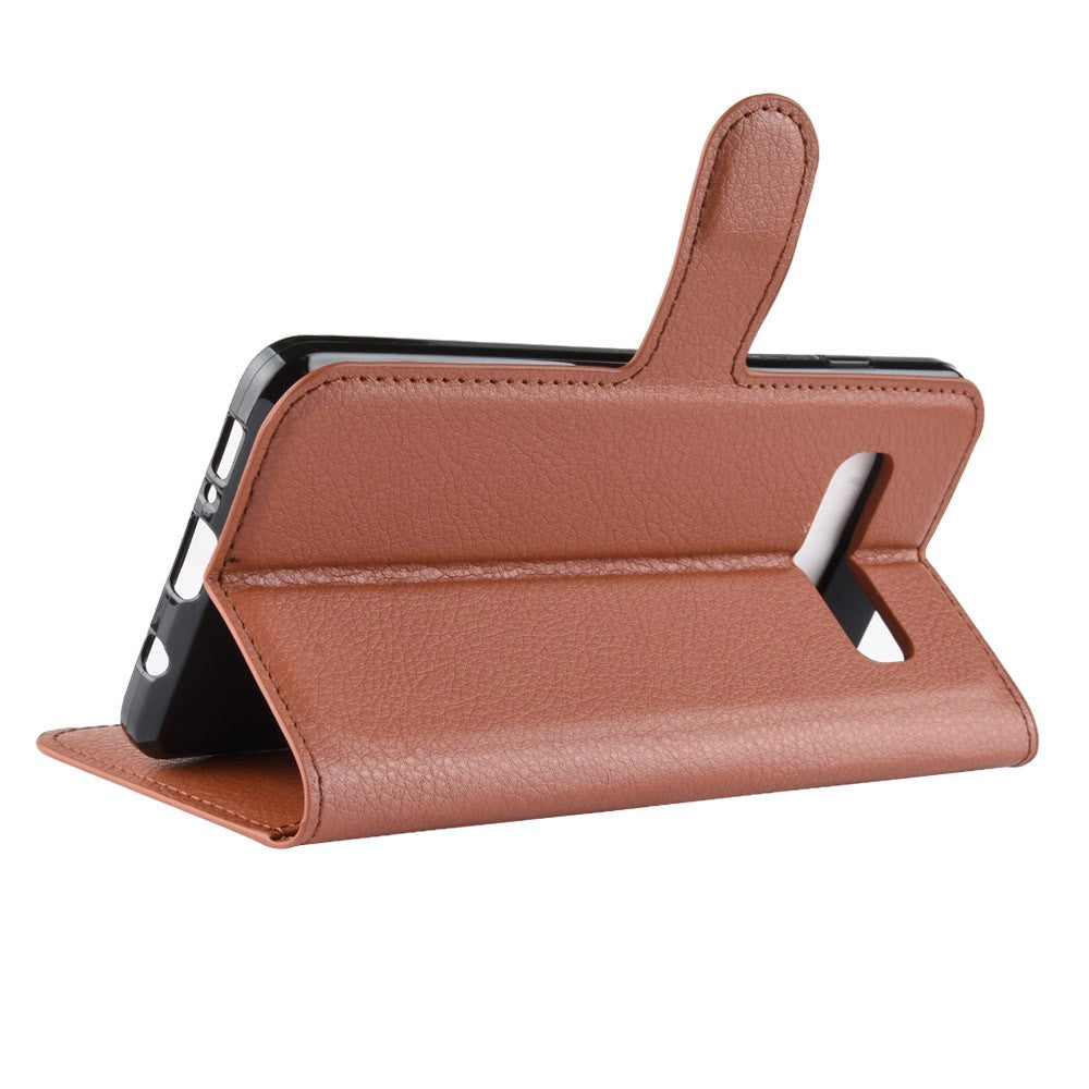 Hülle für Samsung Galaxy S10 Handyhülle Flip Case Schutzhülle Cover Braun