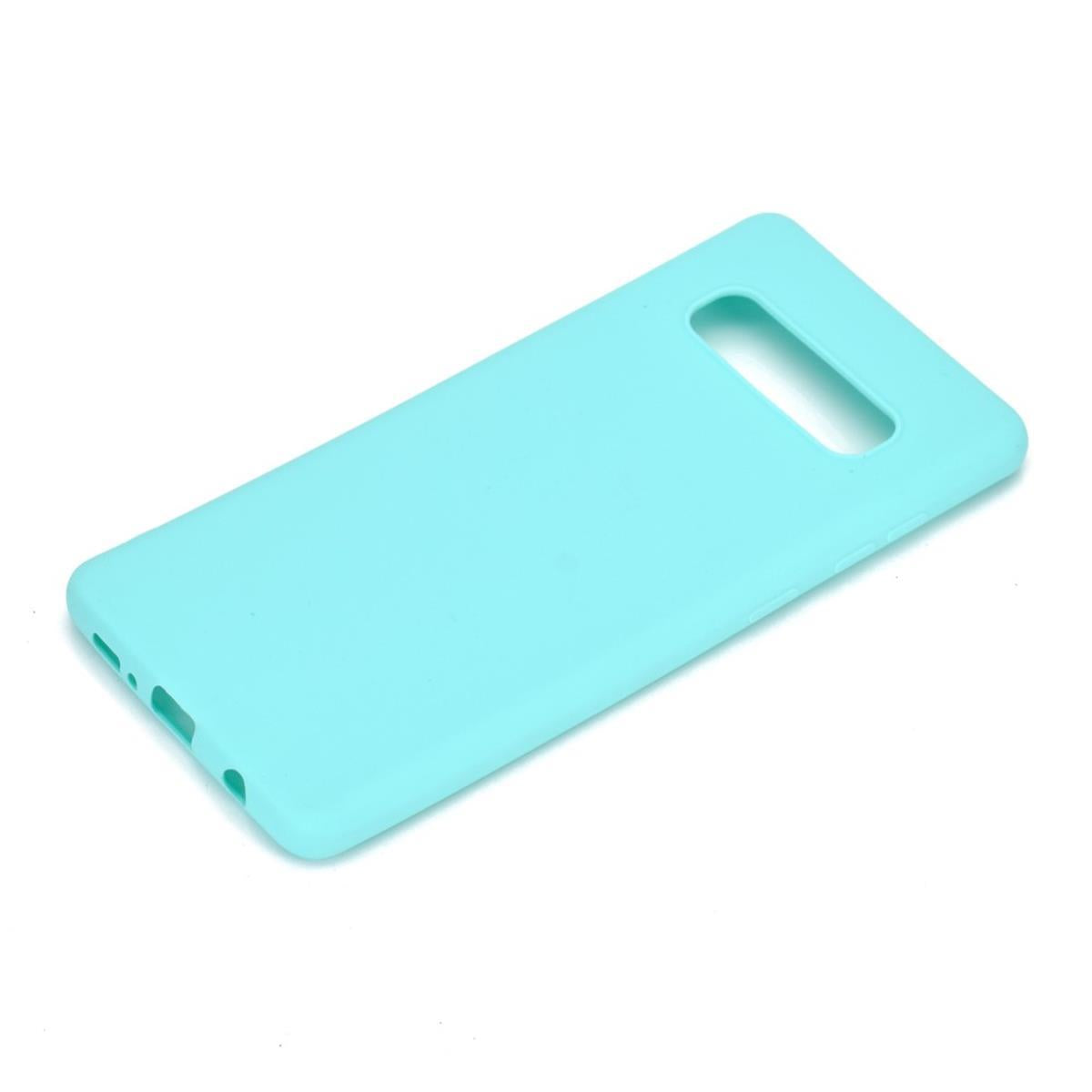 Hülle für Samsung Galaxy S10 Handyhülle Silikon Case Schutzhülle matt Grün