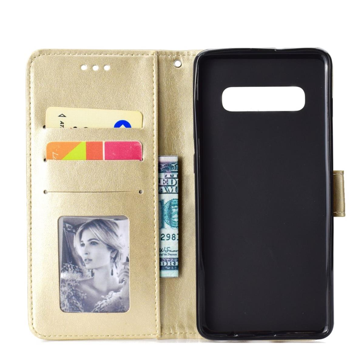 Hülle für Samsung Galaxy S10+ (Plus) Handyhülle Case Schutzhülle Mandala Gold