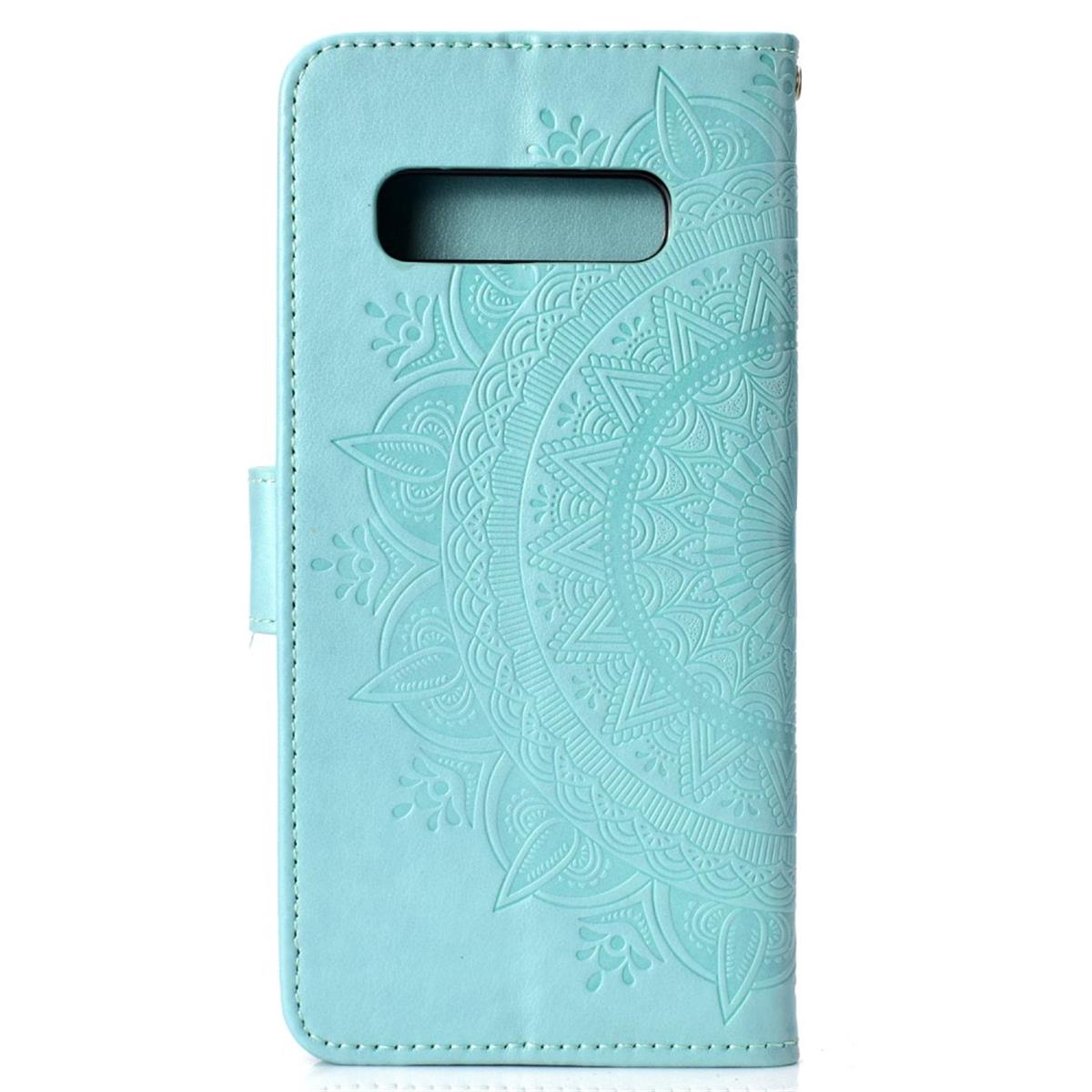 Hülle für Samsung Galaxy S10+ (Plus) Handyhülle Case Schutzhülle Mandala Mint
