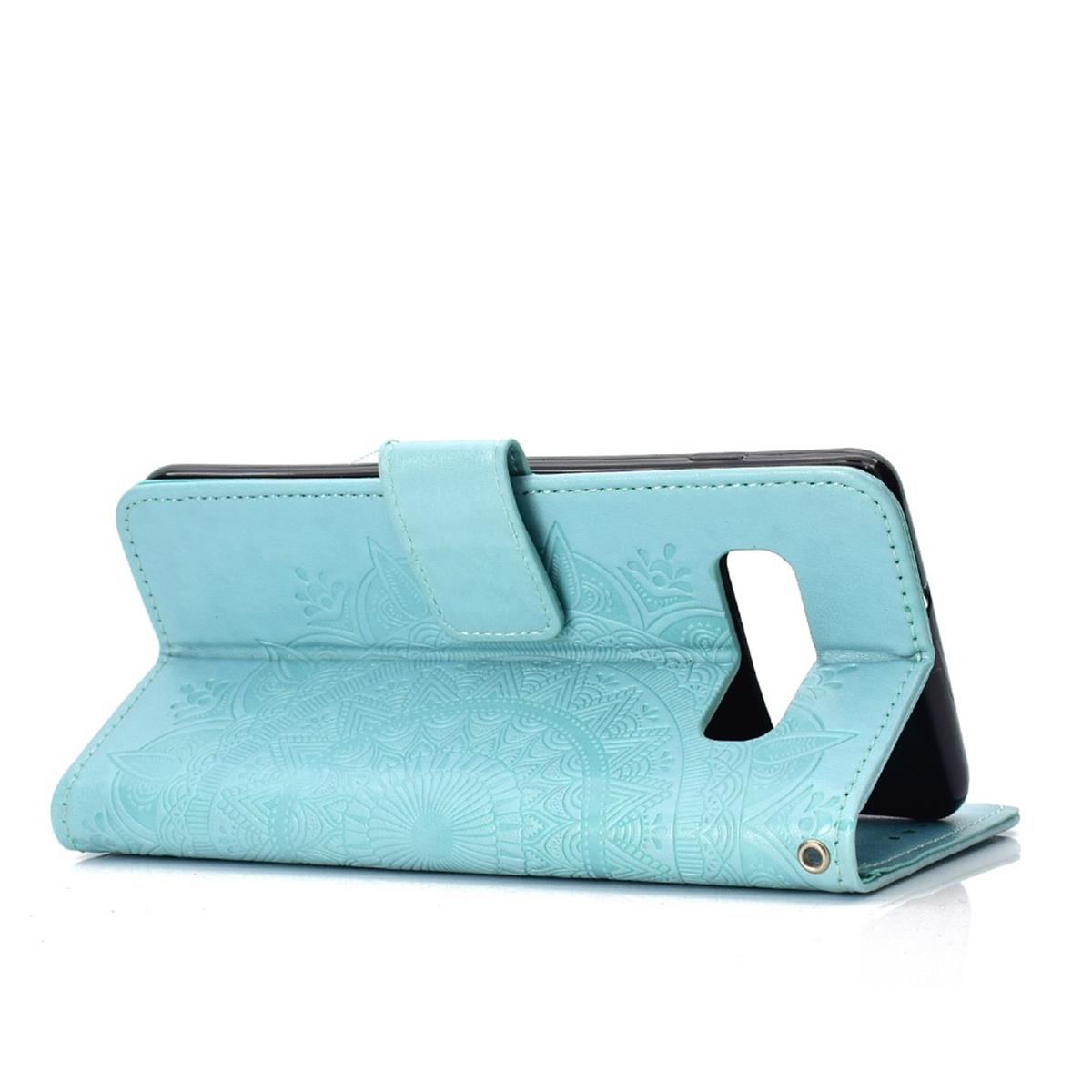 Hülle für Samsung Galaxy S10+ (Plus) Handyhülle Case Schutzhülle Mandala Mint