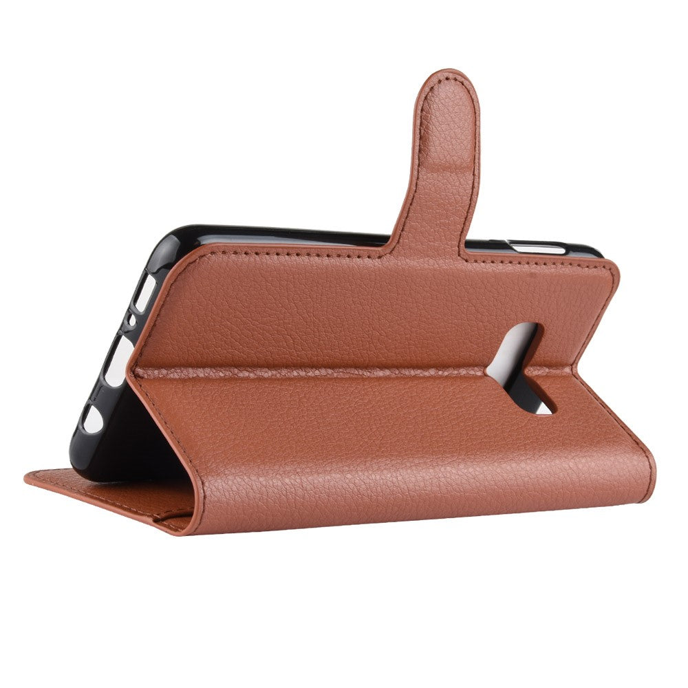 Hülle für Samsung Galaxy S10e Handyhülle Flip Case Schutzhülle Cover Braun
