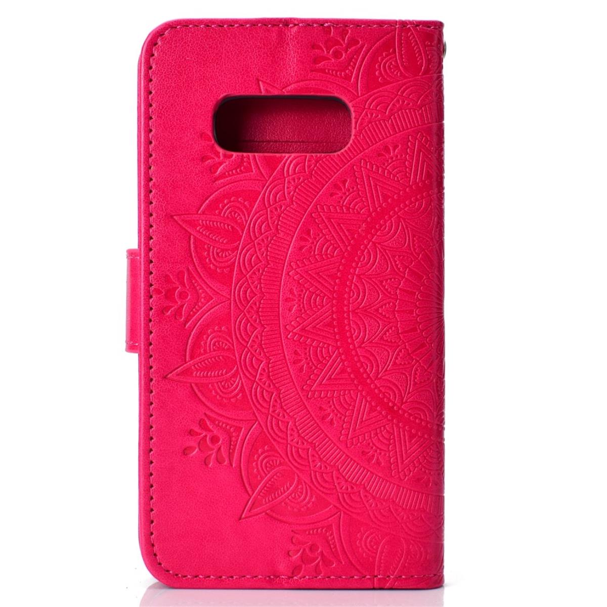 Hülle für Samsung Galaxy S10e Handyhülle Flip Case Schutzhülle Mandala Pink