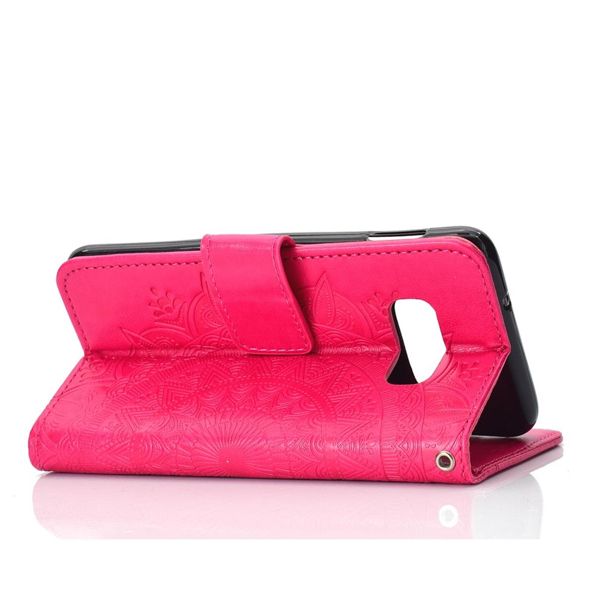 Hülle für Samsung Galaxy S10e Handyhülle Flip Case Schutzhülle Mandala Pink