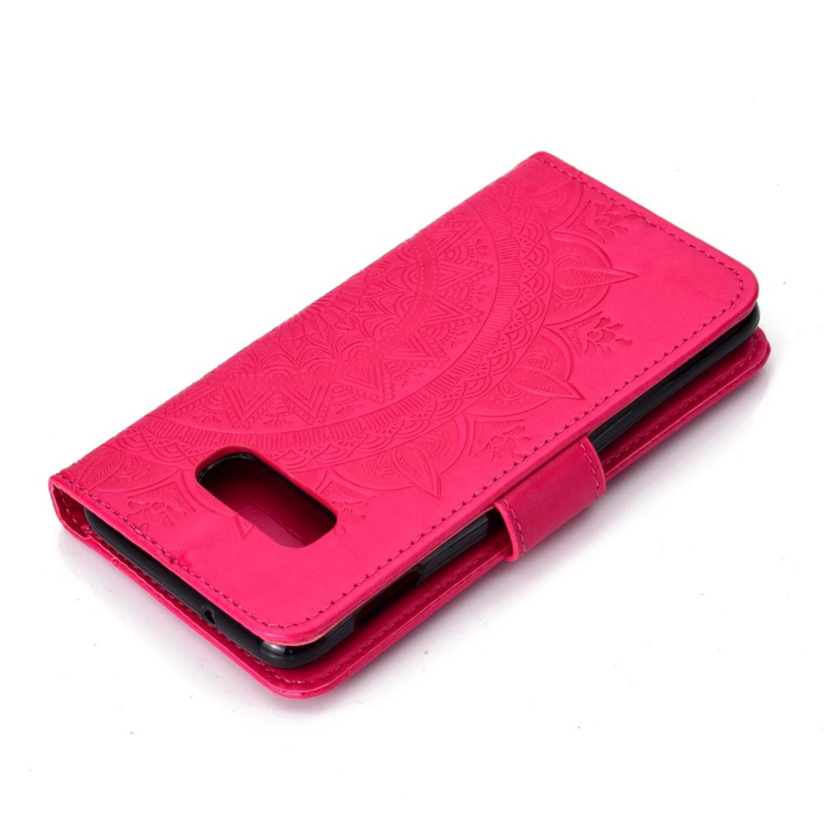 Hülle für Samsung Galaxy S10e Handyhülle Flip Case Schutzhülle Mandala Pink
