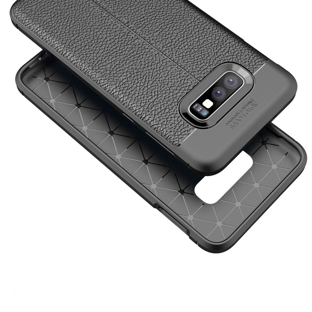 Hülle für Samsung Galaxy S10e Handyhülle Silikon Case Cover Handytasche Grain