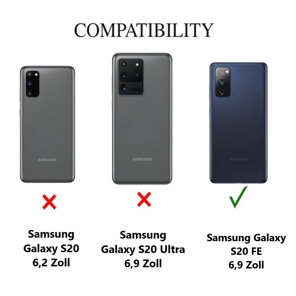 Hülle für Samsung Galaxy S20 FE Handyhülle Silikon Case Cover Schutzhülle Carbonfarben
