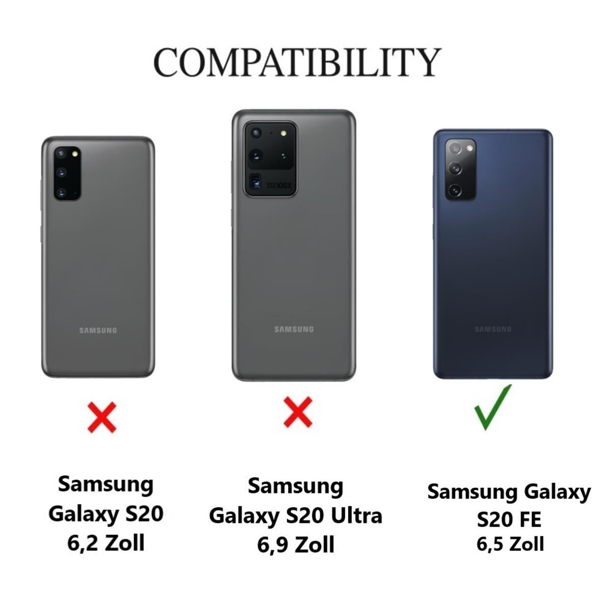 Hülle für Samsung Galaxy S20 FE Handyhülle Silikon Case Cover Schutzhülle Matt Rosa