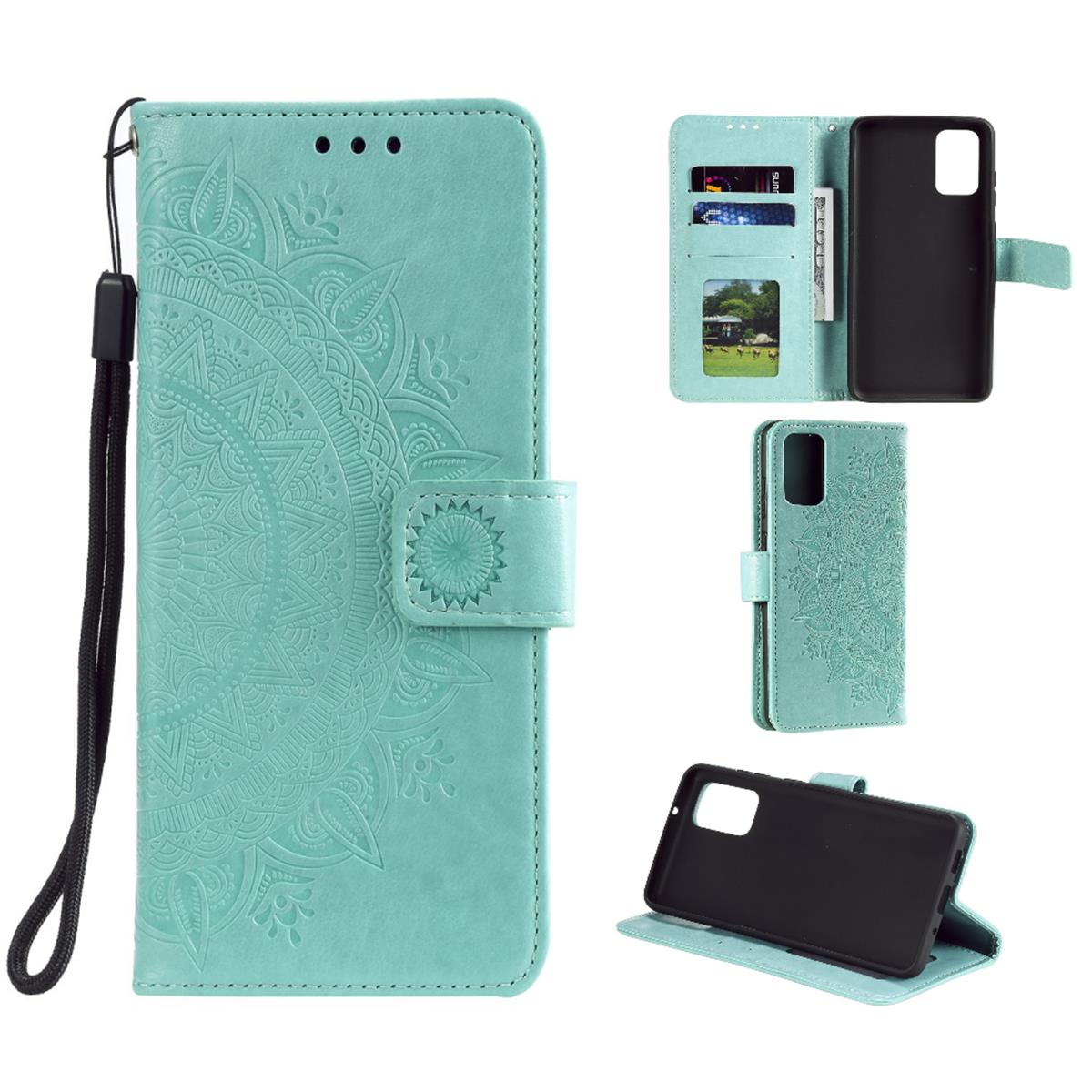 Hülle für Samsung Galaxy S20 Handyhülle Flip Case Schutzhülle Cover Mandala Grün