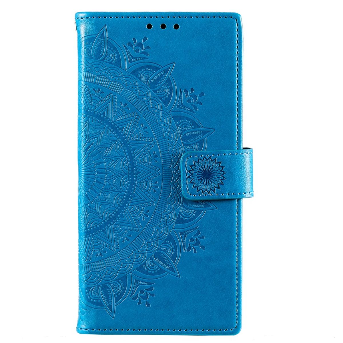 Hülle für Samsung Galaxy S22 5G Handyhülle Flip Case Cover Tasche Mandala Blau - CoverKingz