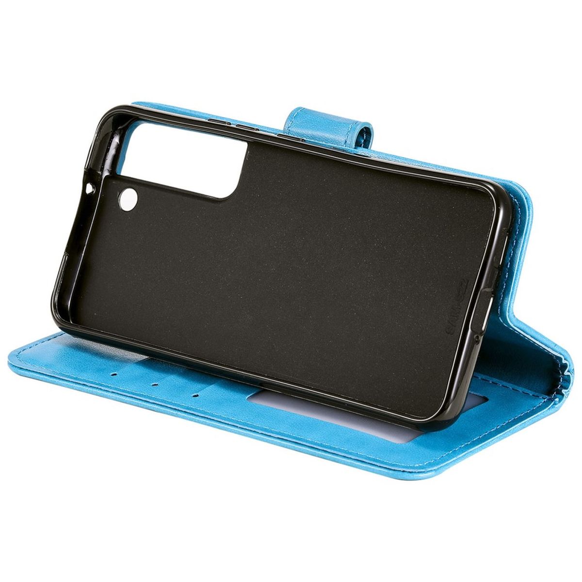Hülle für Samsung Galaxy S22 5G Handyhülle Flip Case Cover Tasche Mandala Blau - CoverKingz