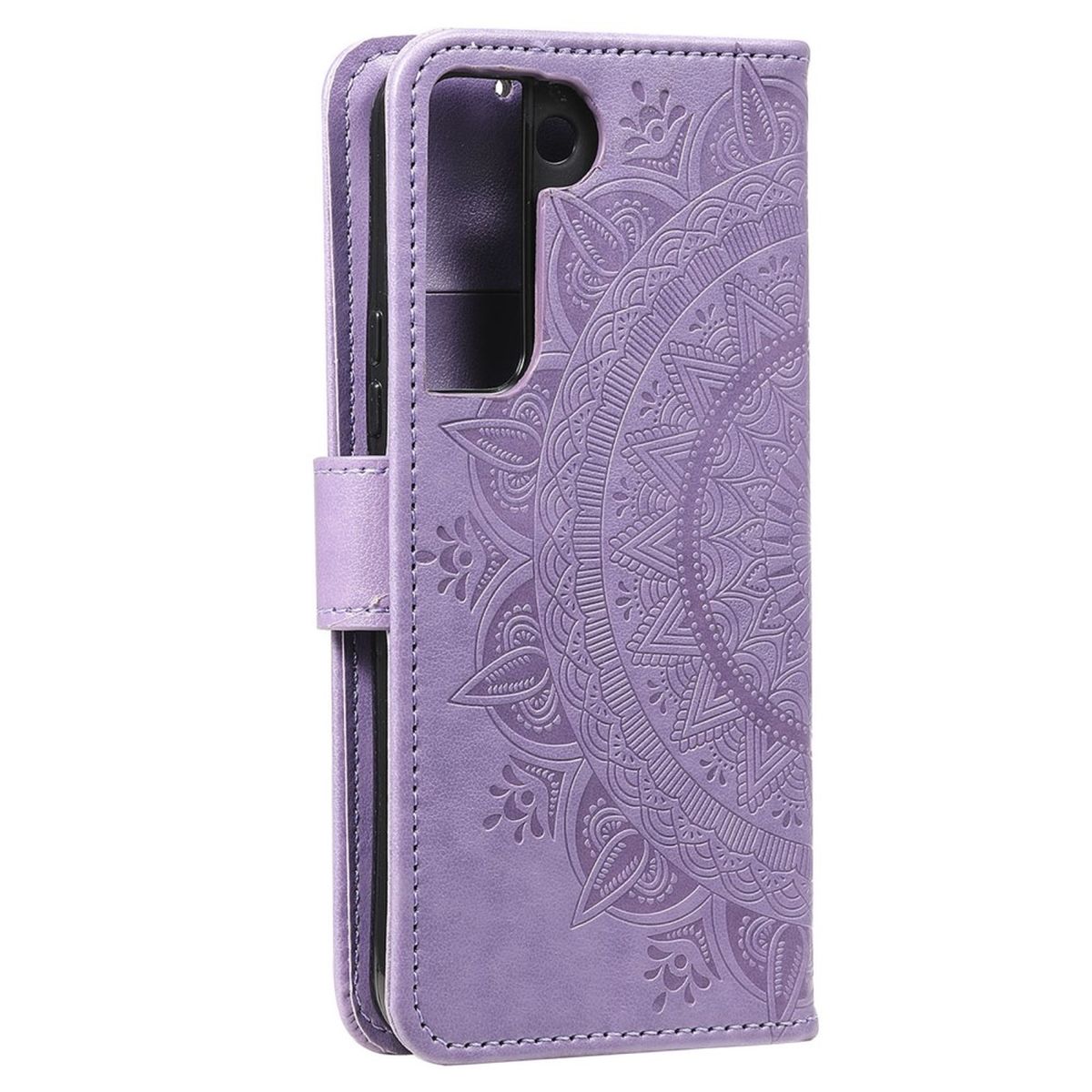 Hülle für Samsung Galaxy S22 5G Handyhülle Flip Case Cover Tasche Mandala Lila - CoverKingz