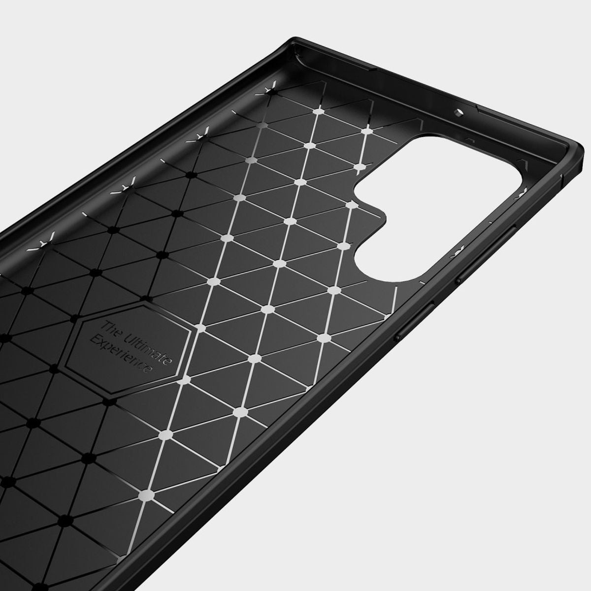 Hülle für Samsung Galaxy S22 Ultra Handyhülle Silikon Case Cover Carbonfarben