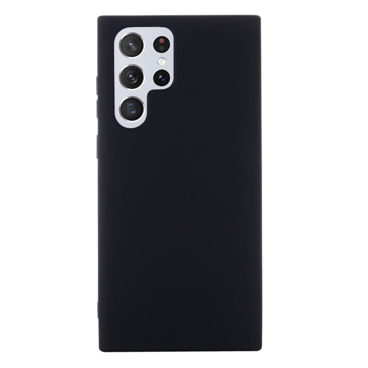 Hülle für Samsung Galaxy S22 Ultra Handyhülle Silikon Case Cover Matt Schwarz