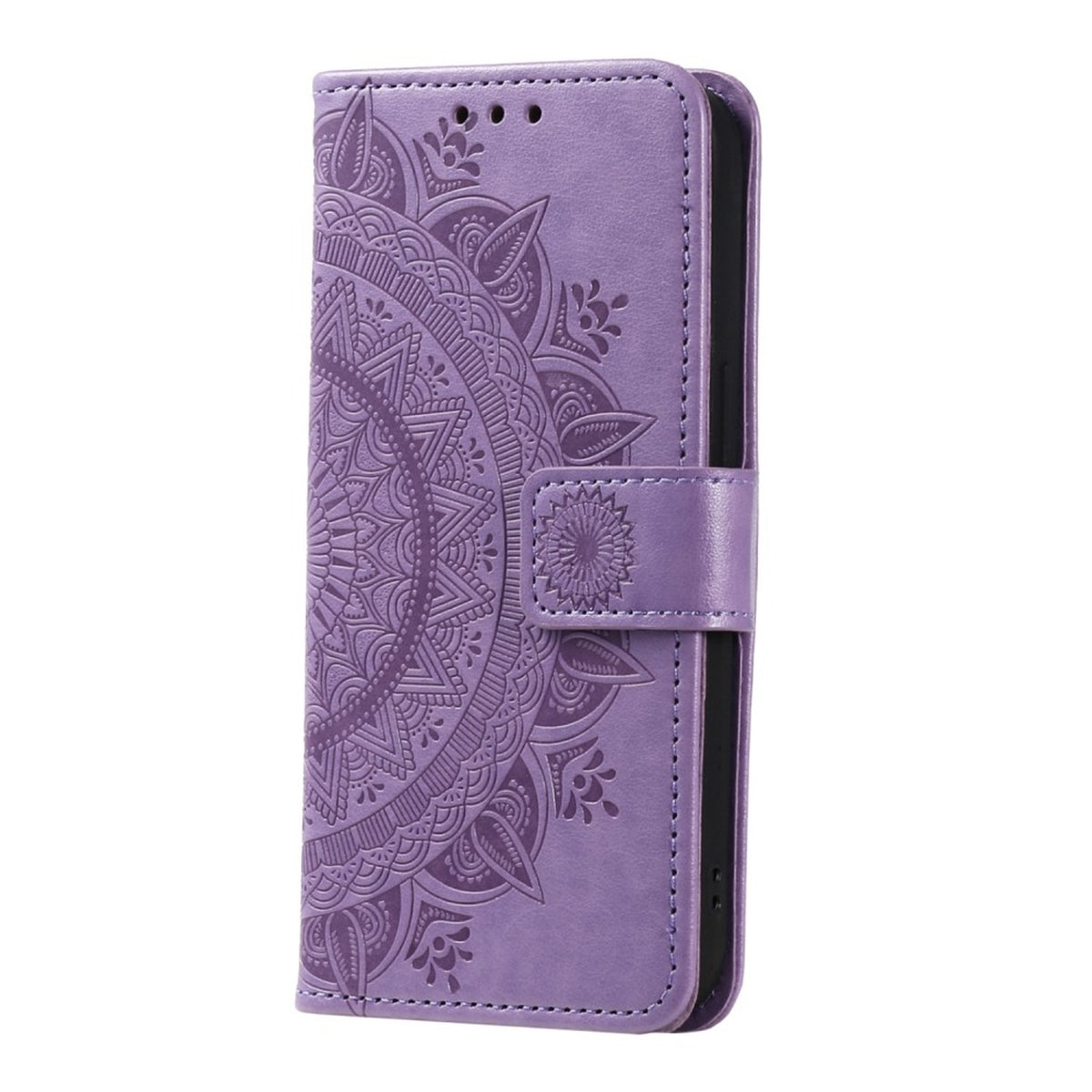 Hülle für Samsung Galaxy S23 Handyhülle Flip Case Cover Schutzhülle Mandala Lila